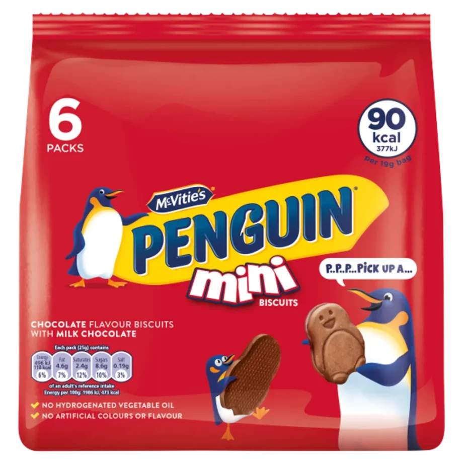 McVitie's Mini Penguin Milk Chocolate Biscuits Multipack